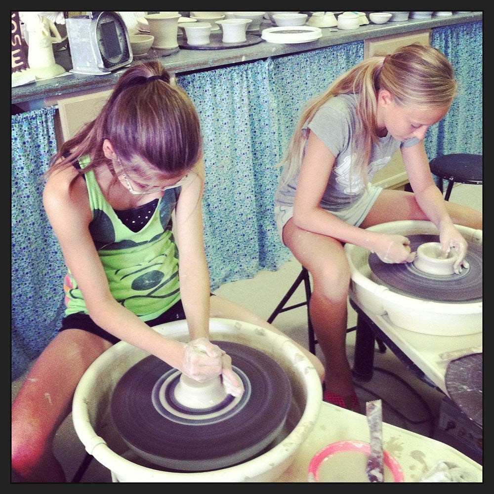 Kids and Family 4Week Pottery Wheel Class Moon Stone Pottery